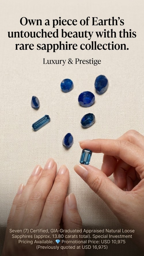 Natural and Untreated Loose Sapphire Gemstones