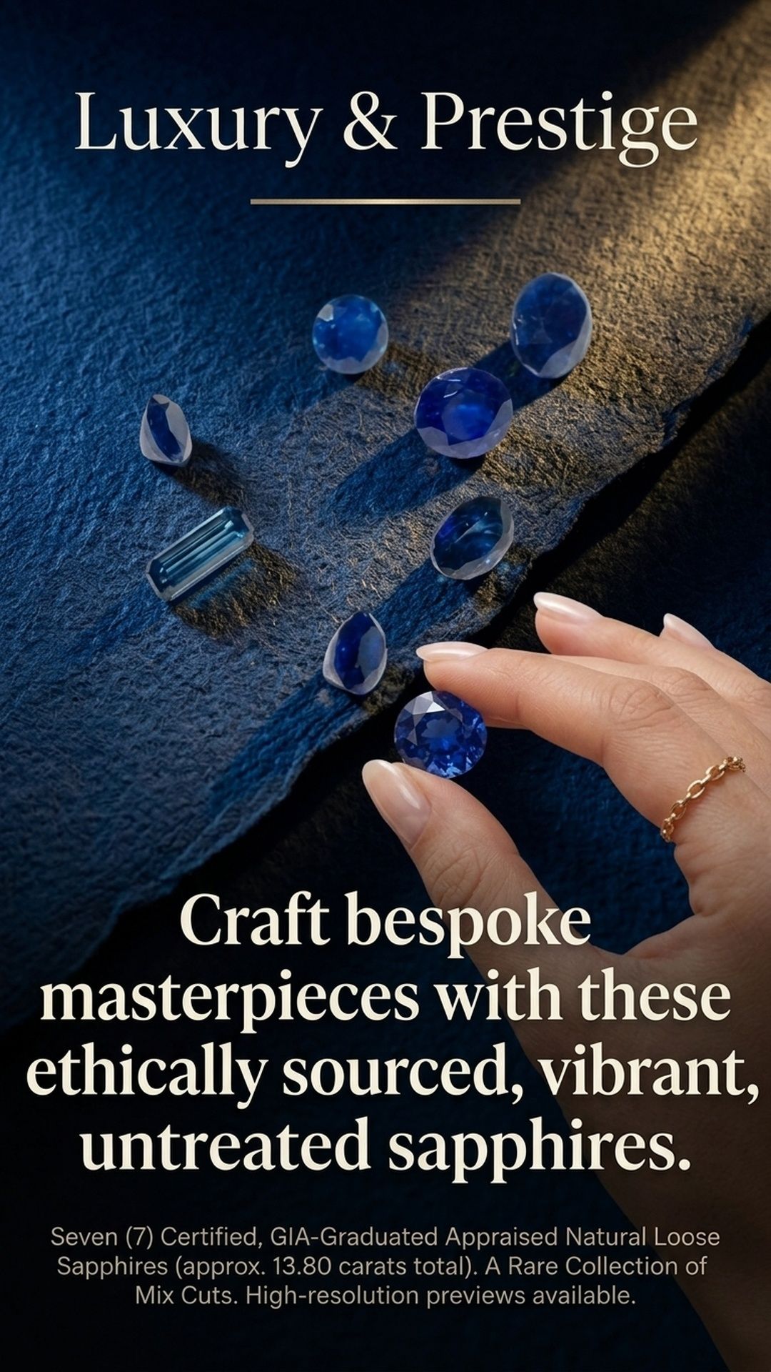 Natural and Untreated Loose Sapphire Gemstones