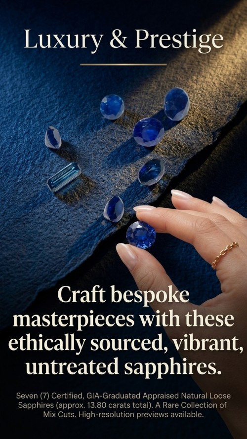 Natural and Untreated Loose Sapphire Gemstones