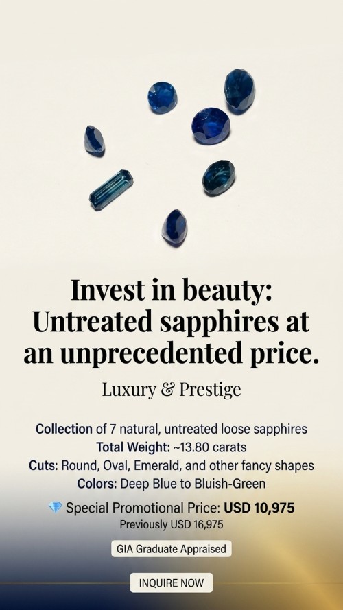 Natural and Untreated Loose Sapphire Gemstones